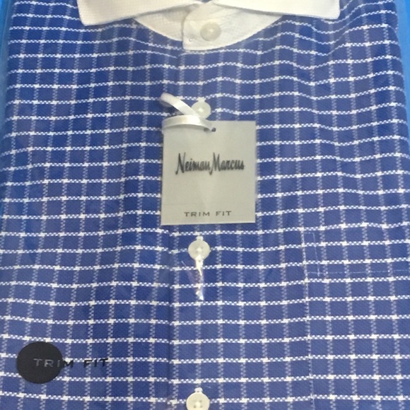 SOLD!!! Neiman Marcus Trim Fit Dress Shirt NWT - Picture 4 of 7